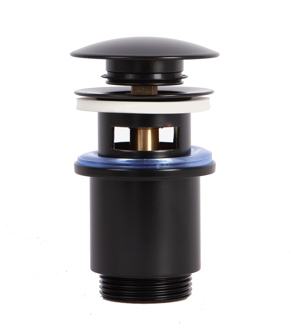 ARROWHEAD 740008 Донный клапан 1-1/4", 80мм с переливом, черный