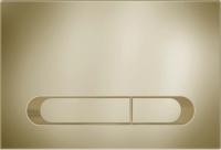 KK-POL 350/PBG/050-00-00 M09 Пластиковая панель смыва для инсталляции, цвет золото брашированное