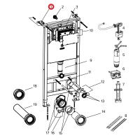 TECE AF042300-L2 TECESpring Комплект крепежных элементов для фиксации модуля к стене