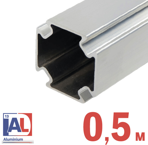 RIVO 100001-05 Fix Профиль алюминиевый, 33х33х1 мм, отрезок 0,5 м.