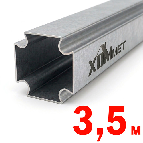 ХОММЕТ ХМ9000000-35 Xprofil Профиль стальной, 33х33х1 мм, отрезок 3,5 м.