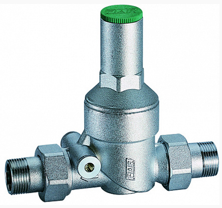 FAR  FA 2810 1 Редуктор давления мембранный, хромированный 1" (НР-НР), без манометра