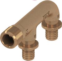 TECE 708608 TECEflex Двойное соединение TECEflex 16 х 1/2", бронза