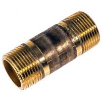 VIEGA 267308 Фитинг резьбовой ниппель удлинённый, 40 мм, 1/2" x 1/2" наружная/наружная, бронза