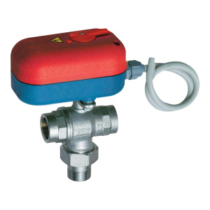 Кран шаровой 3-х ход., 1' ВР-ВР  с сервоприводом  код 3010 (220В,180 сек.)