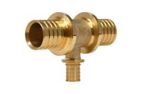 РЕХАУ 11092871001 RAUTITAN MX Тройник с уменьшенным боковым проходом 63-32-63, DZR латунь