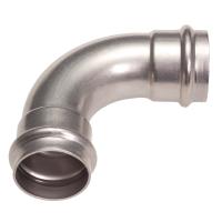 CONEX BANNINGER PS50020150000 >B< Press Inox  Отвод 90° двухраструбный  15x15