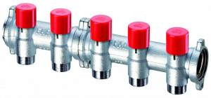 FAR FK 3915 C104  Коллектор балансировочный 1" с 4 отводами М24х19 (аналог FK 3915 C104RU)