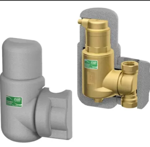 Деаэратор с поворотным соединением, 3/4", kv=10,2 куб.м/ч, в теплоизоляции FAR