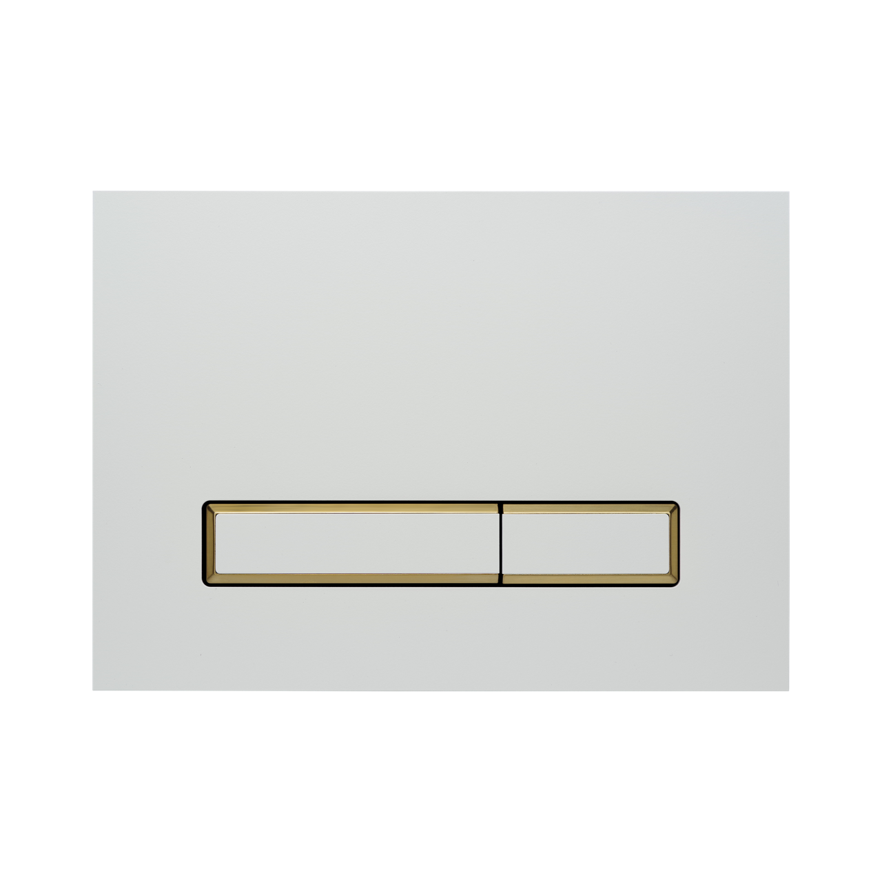 KK-POL 350/AFD/026-30-00 AQUAFIORI DIAMOND Металлическая панель смыва для инсталляции, цвет белый матовый/золото матовое, AF