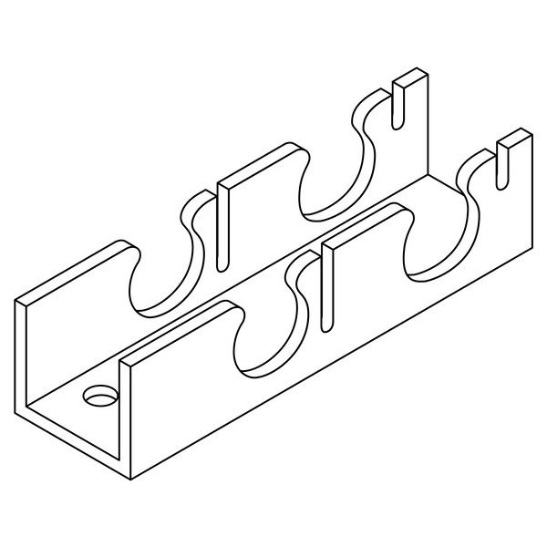 РЕХАУ 12662101001 RAUTHERM S Фиксирующая шина Railfix для трубы 25 х 2,3,