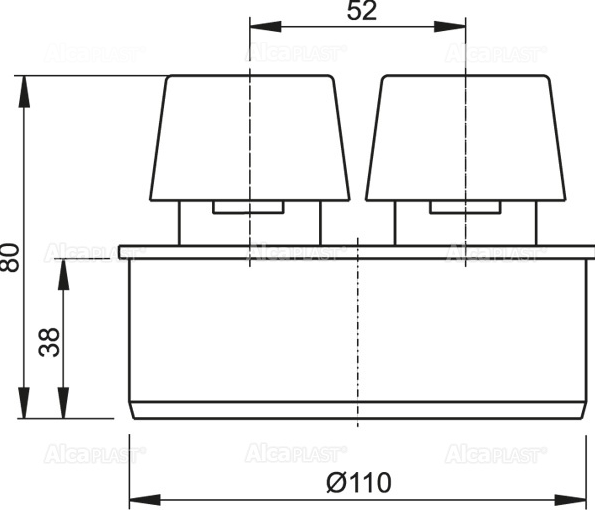 ALCAPLAST APH110 Вентиляционный клапан DN110