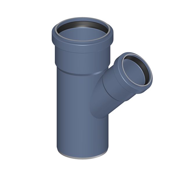 POLOPLAST P2218 POLO-KAL NG Тройник PKEA DN/OD 75/50, 45°, синий