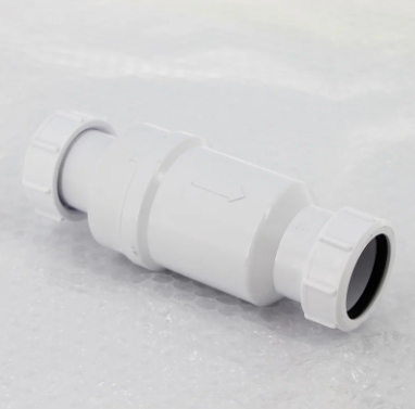 McALPINE MRNRV50-PB Самозакрывающийся сливной клапан вертикальный (сухой затвор), вход 1 1/2" ВР НГ, выход компрессионный Ду50