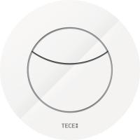 TECE 9240981 TECEflushpoint Пневматическая дистанционная пластиковая панель смыва унитаза для двойной системы смыва, круглая, белая