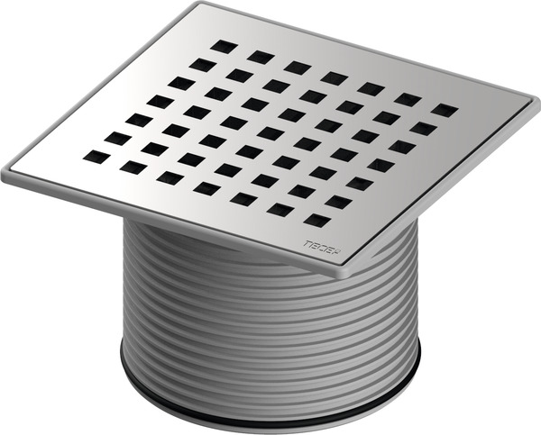 TECE 3660008 TECEdrainpoint S Декоративная решетка "quadratum", 150 мм, в стальной рамке, с монтажным элементом