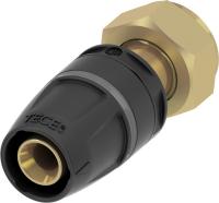 TECE 8630201 TECElogo Соединение прямое с накидной гайкой 16  х 1/2", латунь