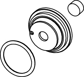 TECE 9820383 TECEprofil Мембрана и комплект прокладок (для заливного клапана 9820353)