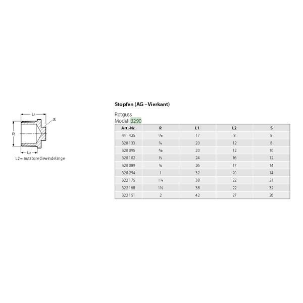 VIEGA 320102 Фитинг резьбовой заглушка, 1/2" x  наружная/, бронза