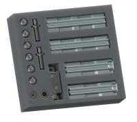 RIVO 100012 Fix Комплект монтажных петель для профиля RIVO Fix, для люков до 600*600 мм