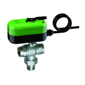 Кран шаровой 3-х ход., 1" (ВР-ВР), сервопривод арт.3005 40 S