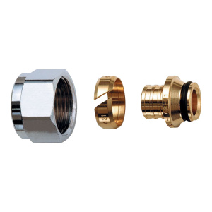 Концовка для пласт. труб 14х2 евроконус 3/4"