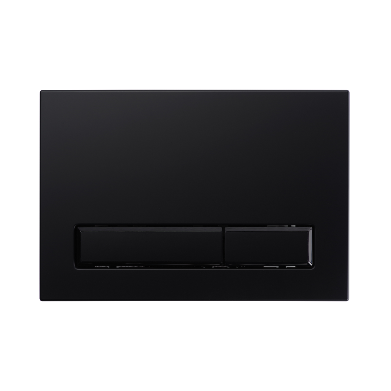 KK-POL 350/PPC/142-00-07 M08 Пластиковая панель смыва для инсталляции, цвет черный матовый/черный глянец