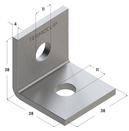 TERMOCLIP 09249001 Уголок 90˚ 38-41 4F2 38x38x38, 4 мм