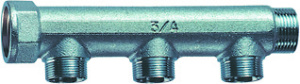 Коллектор 3/4" (ВР-НР) с 3 отв. М24х19 (межосев. 50 мм)