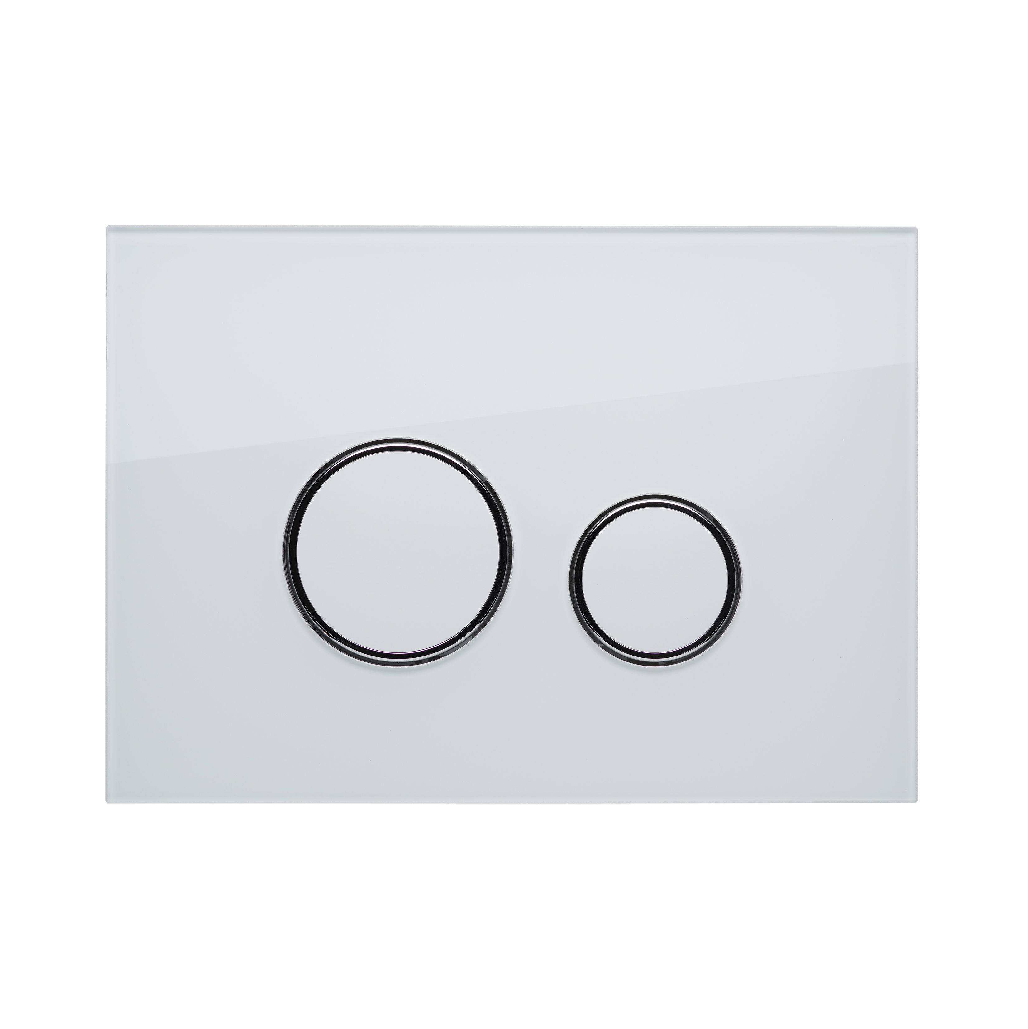 KK-POL 350/PPB/181-00-00 (SPP/164/0/K) VITRUM GRANDE V1 Orbis Стеклянная панель смыва для инсталляции, цвет белый матовый