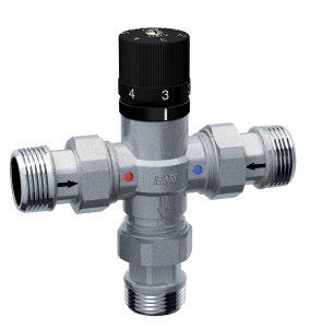 FAR FA 3956 1VR TermoFAR Термосмеситель 1", американки, с обратными клапанами