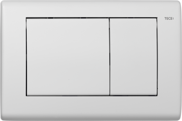 TECE 9240322 TECEplanus Панель смыва унитаза для двойной системы смыва, материал металл, цвет белый матовый