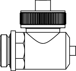 TECE 77990060 TECEfloor Клапан для слива и заполнения системы для коллектора теплого пола