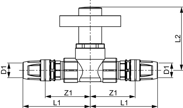 TECE 8780116 TECElogo Шаровый кран скрытого монтажа 16 с колпачком