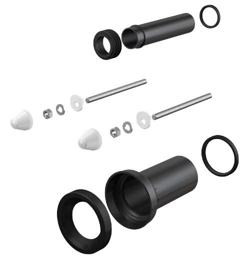 ALCAPLAST M900 Комплект патрубков  длиной 200 мм для подвесного унитаза