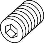 TECE 9240442 TECEsolid Винты для фиксации, с ключом