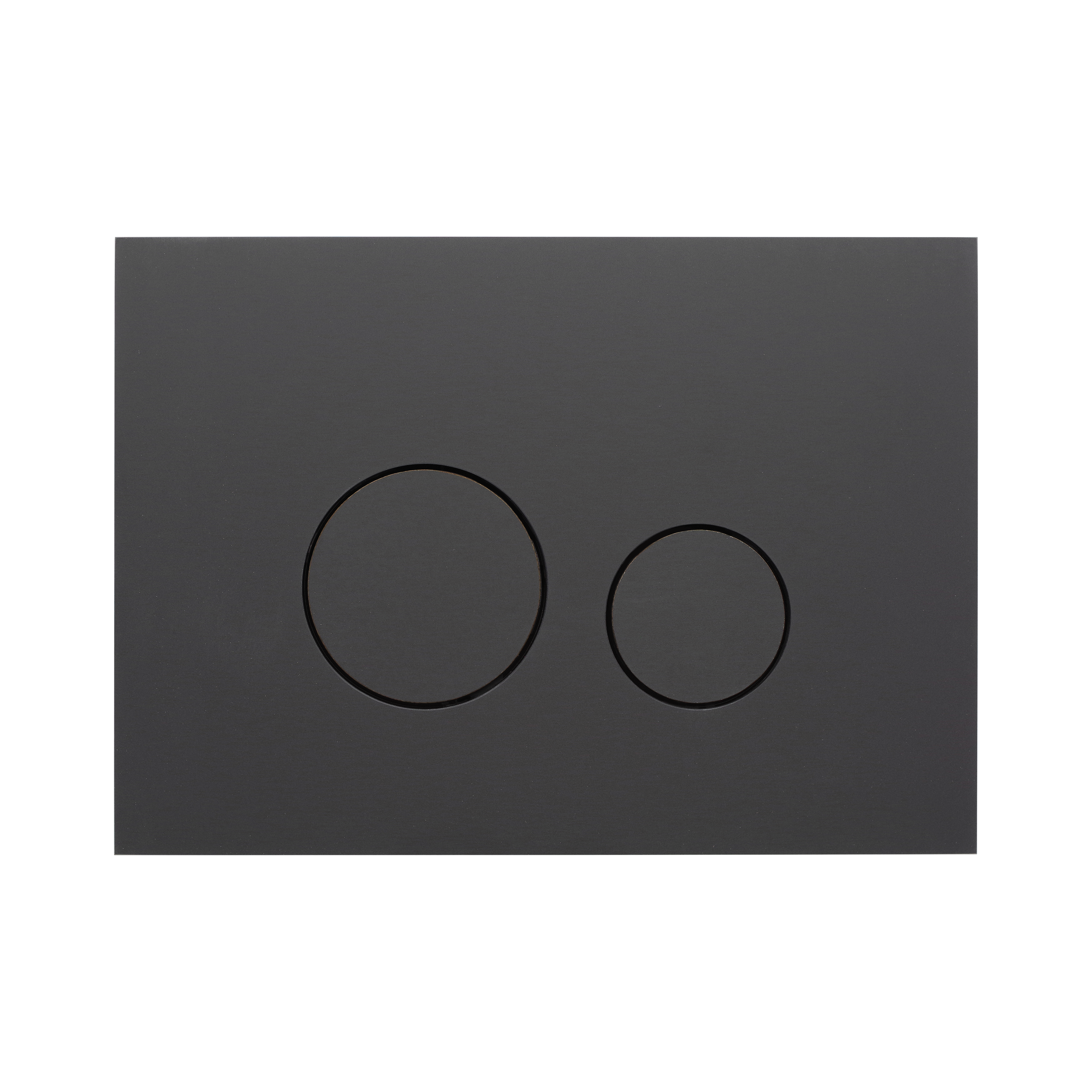 KK-POL 350/PPC/146-00-00 MITIS GRANDE ORBIS Пластиковая панель смыва для инсталляции с покрытием FENIX-NTM, цвет чёрный матовый