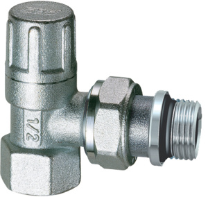 Вентиль запорный угловой, 1/2, EPDM FAR