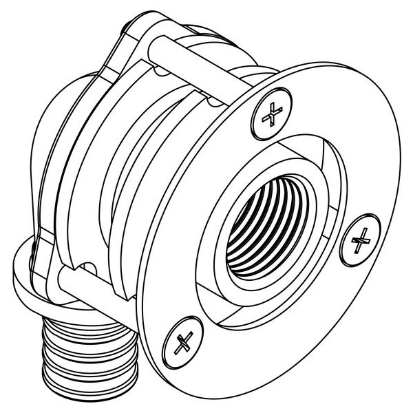 РЕХАУ 14563751001 RAUTITAN RX+ Угольник настенный для гипсокартонных плит 20-Rp1/2x28, бронза