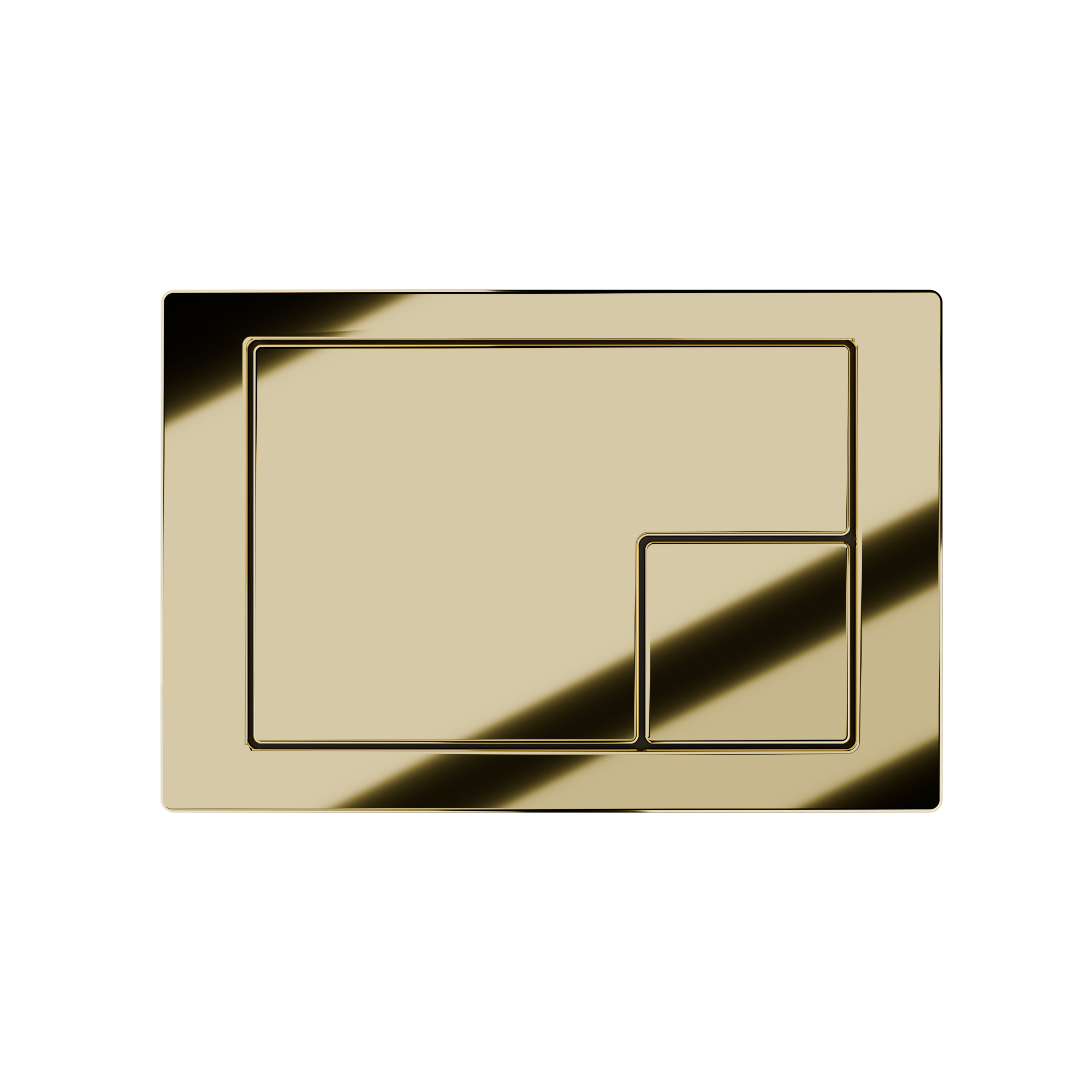 KK-POL SPP/374/SG/K M10 Пластиковая панель смыва для инсталляции, цвет золото глянец