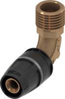 TECE 8713302 TECElogo Уголок соединительный с ниппелем 90* 16  х 1/2", бронза