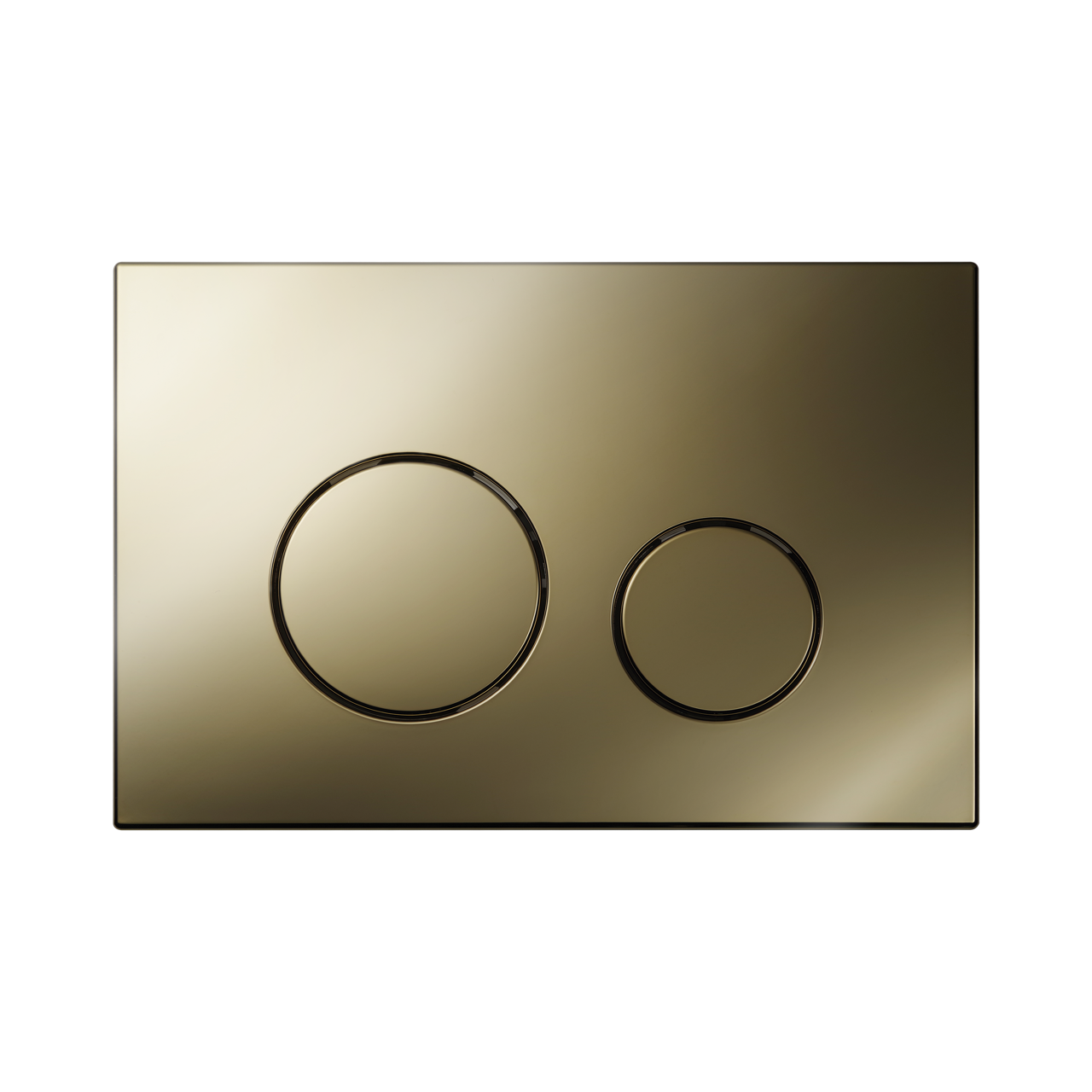 KK-POL 350/PPZ/040-00-00 M11 Пластиковая панель смыва для инсталляции, цвет бронзовое золото глянец