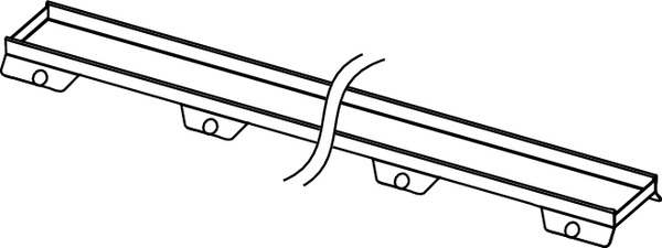 TECE 600772 TECEdrainline Основа для плитки под облицовку плиткой "plate II", прямая, 700