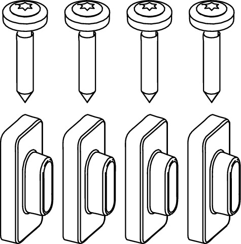 TECE 9820040 TECEprofil Комплект для крепления бачка
