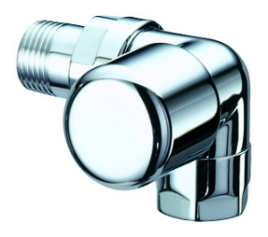 Вентиль термостатический трехосевой правосторонний 1/2" гайка М24х19 TopLine (серебро)