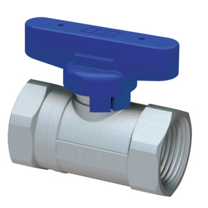 Кран шаровой хромир. 1/2' ВР-ВР, (бабочка, син.)